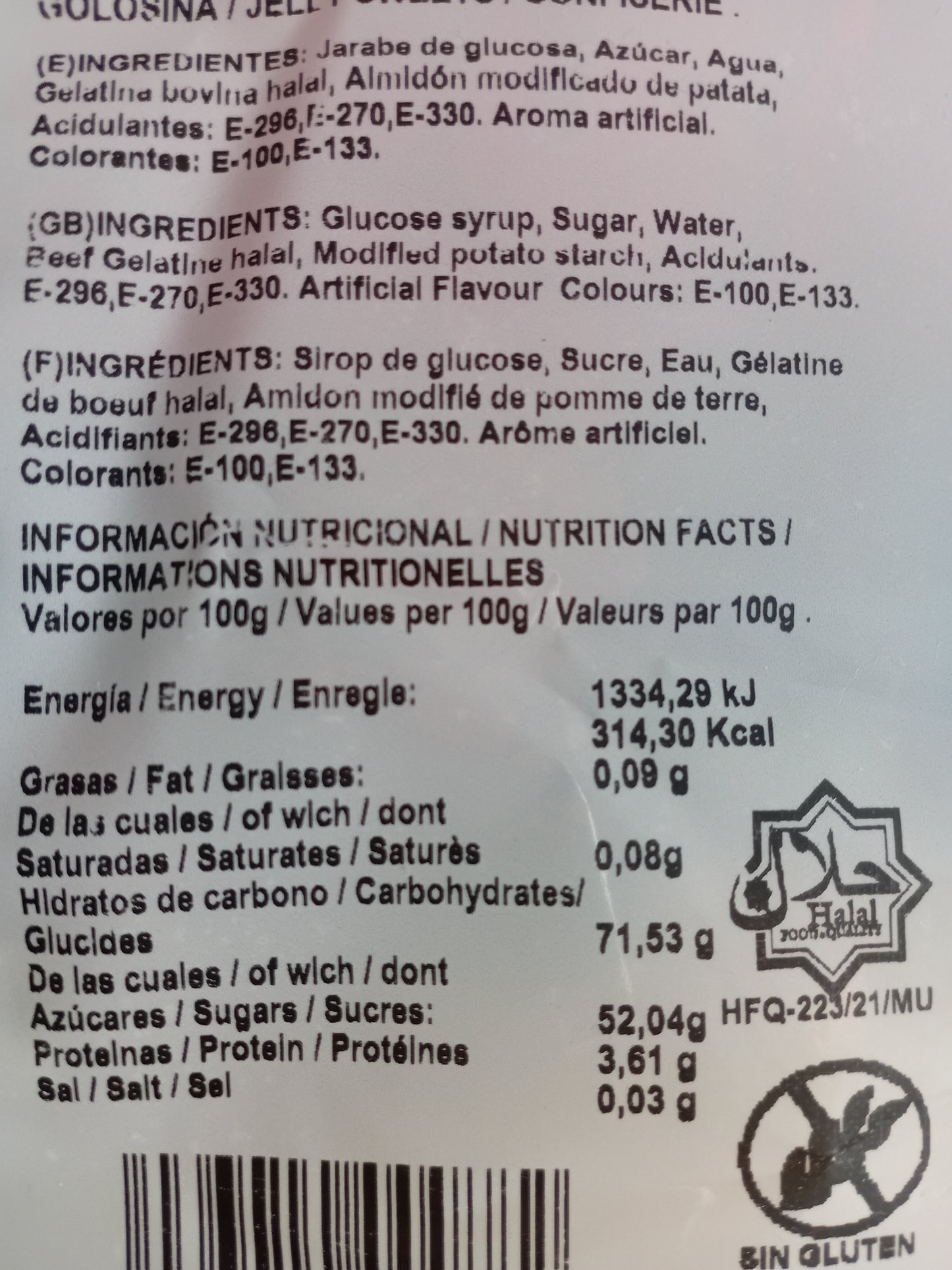 Dulceplus Anneaux sucrés goût POMME les (100g)