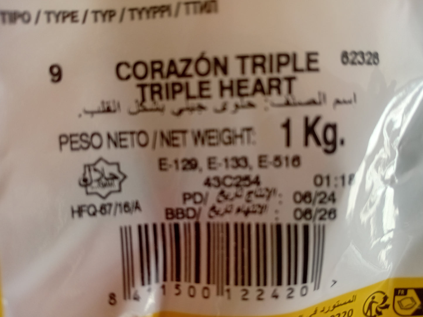 Damel Triple Coeur les (100g)