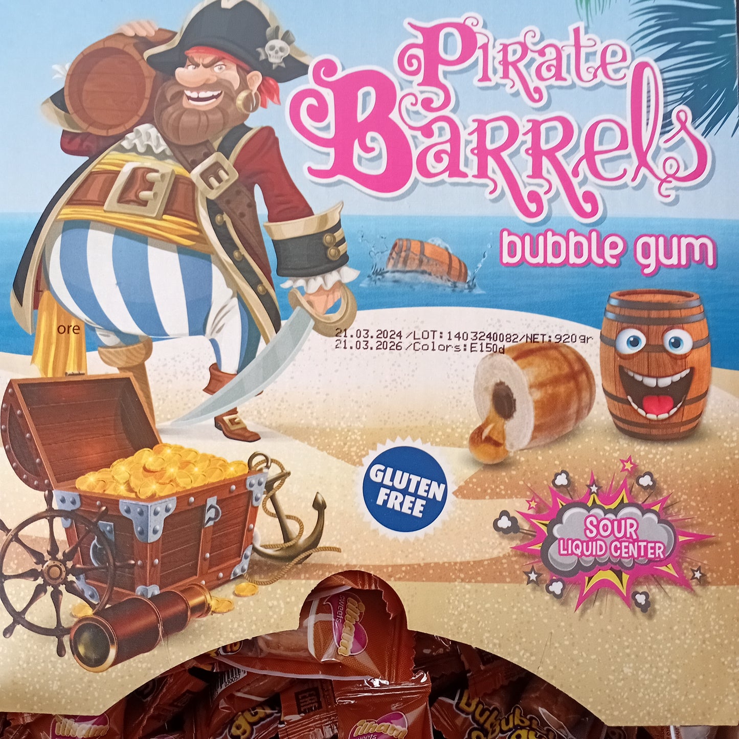 Chewing-Gum Pirate Barrels à (l'unité)