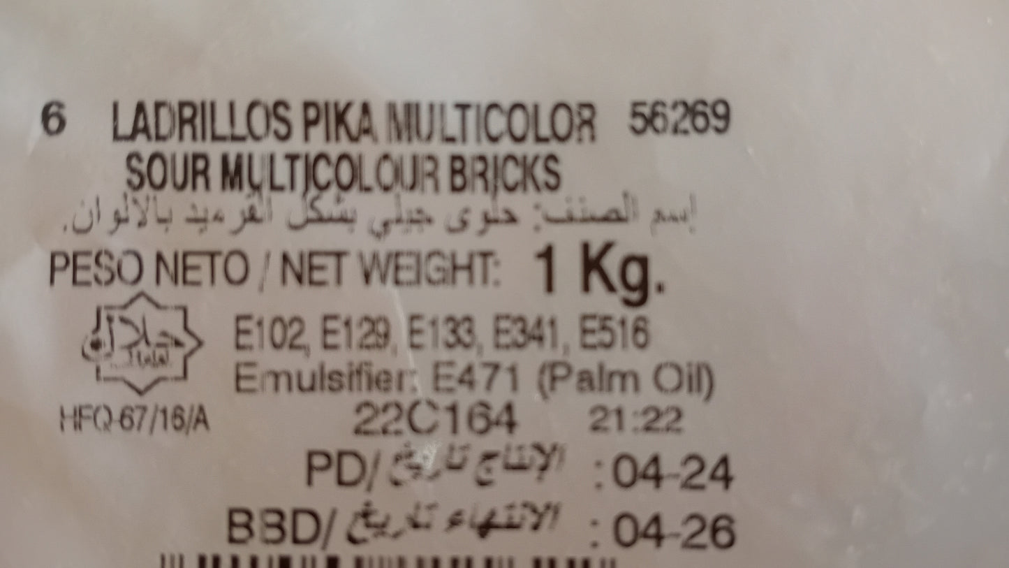 Damel Briques Acidulées les (100g)