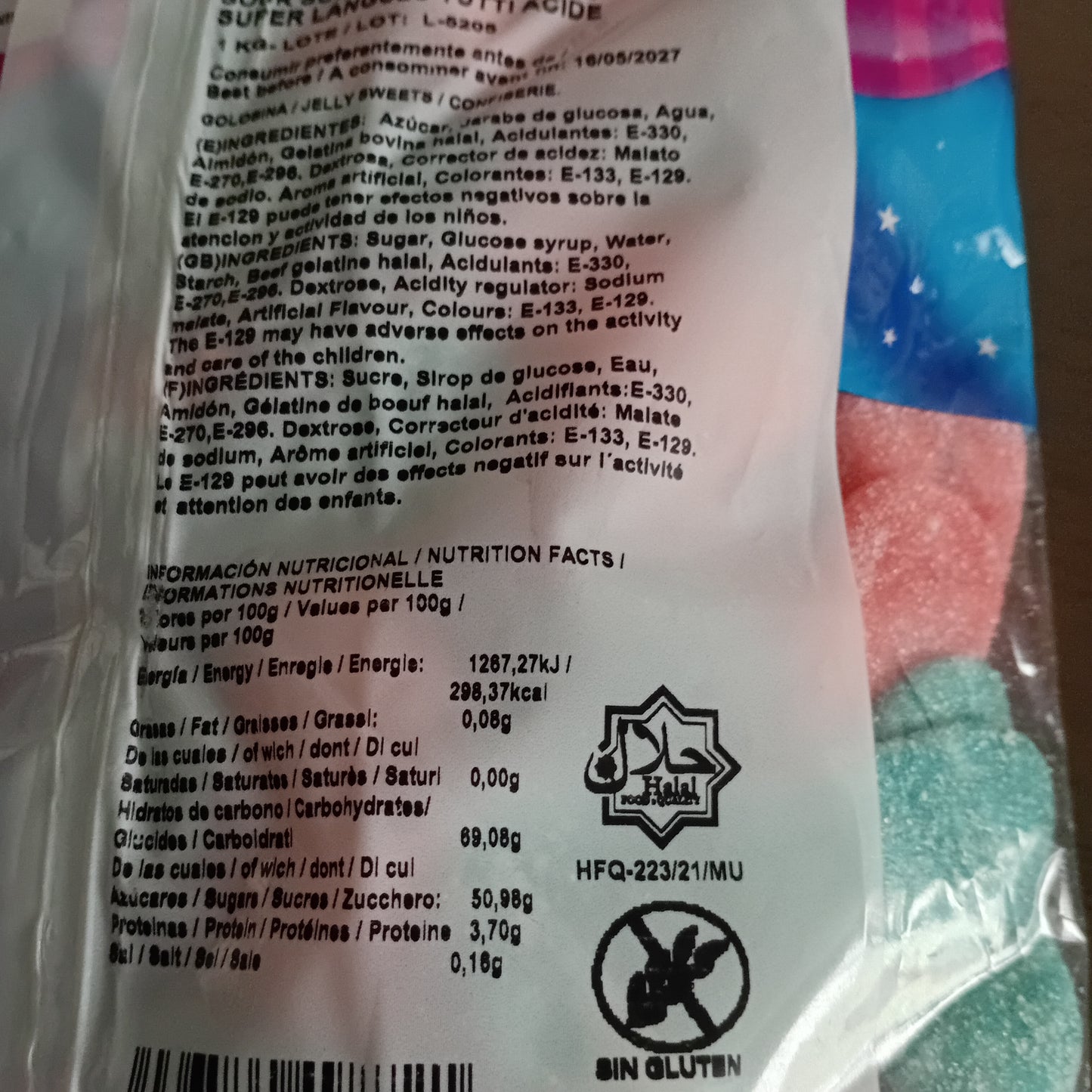 Dulceplus Langues Tutti acide les (100g)