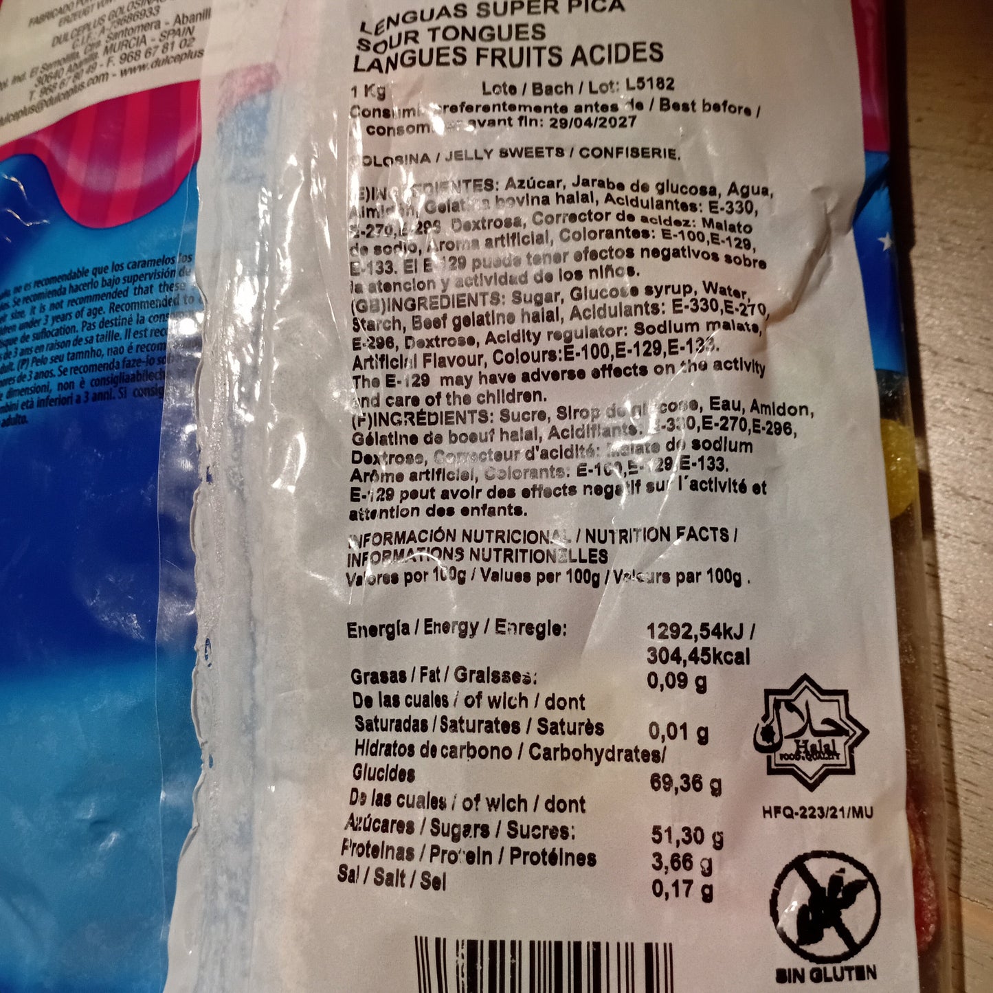 Dulceplus Langues Multifruits les (100g)