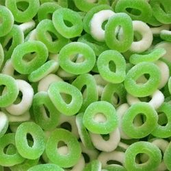 Dulceplus Anneaux sucrés goût POMME les (100g)